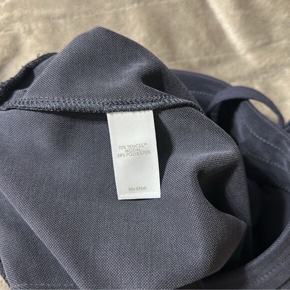 J.Jill M Pure Jill Indigo Blue Sand Washed Relaxed Fit Pull-on Drawstring Pants - Picture 14 of 15